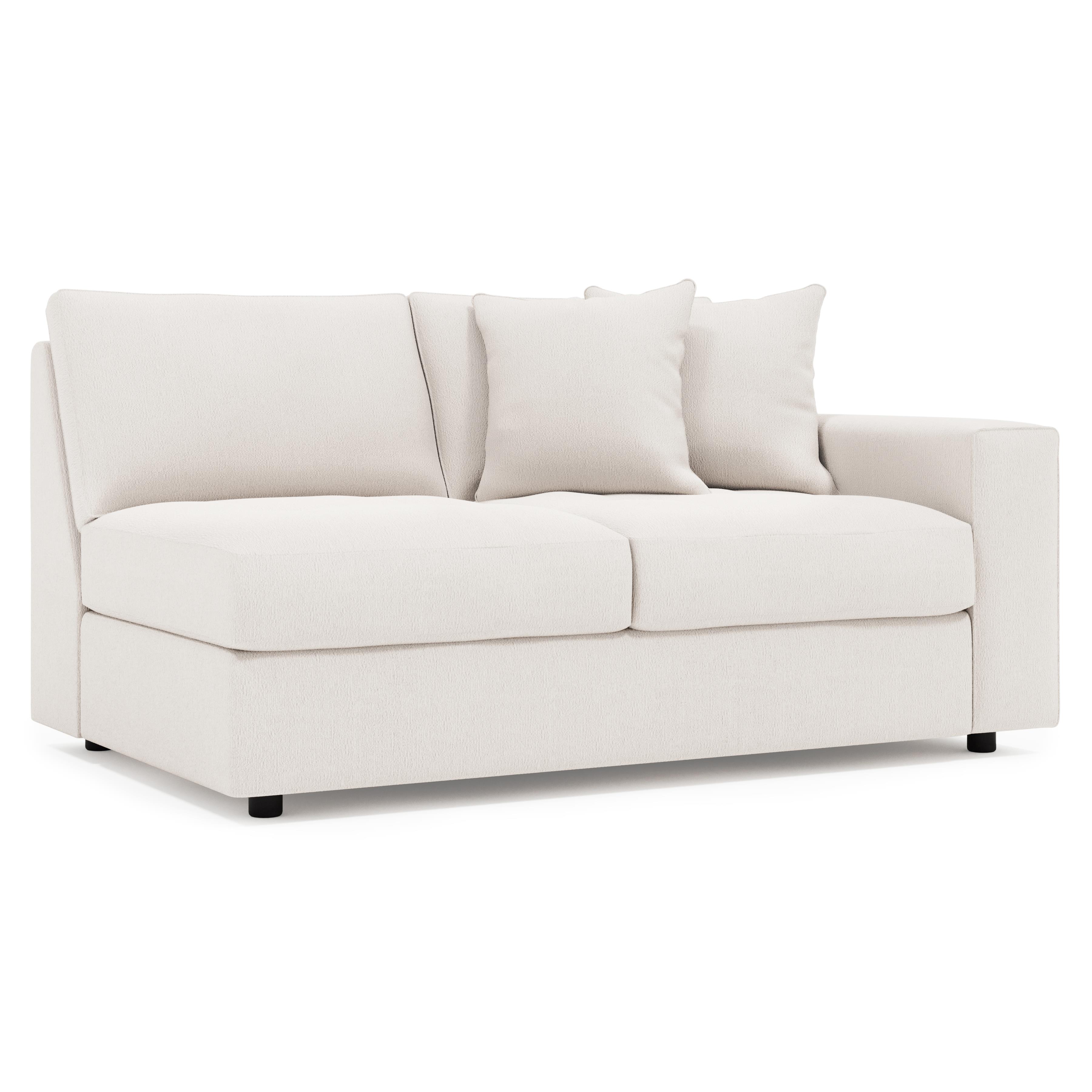 Nest Fabric Right Arm Loveseat