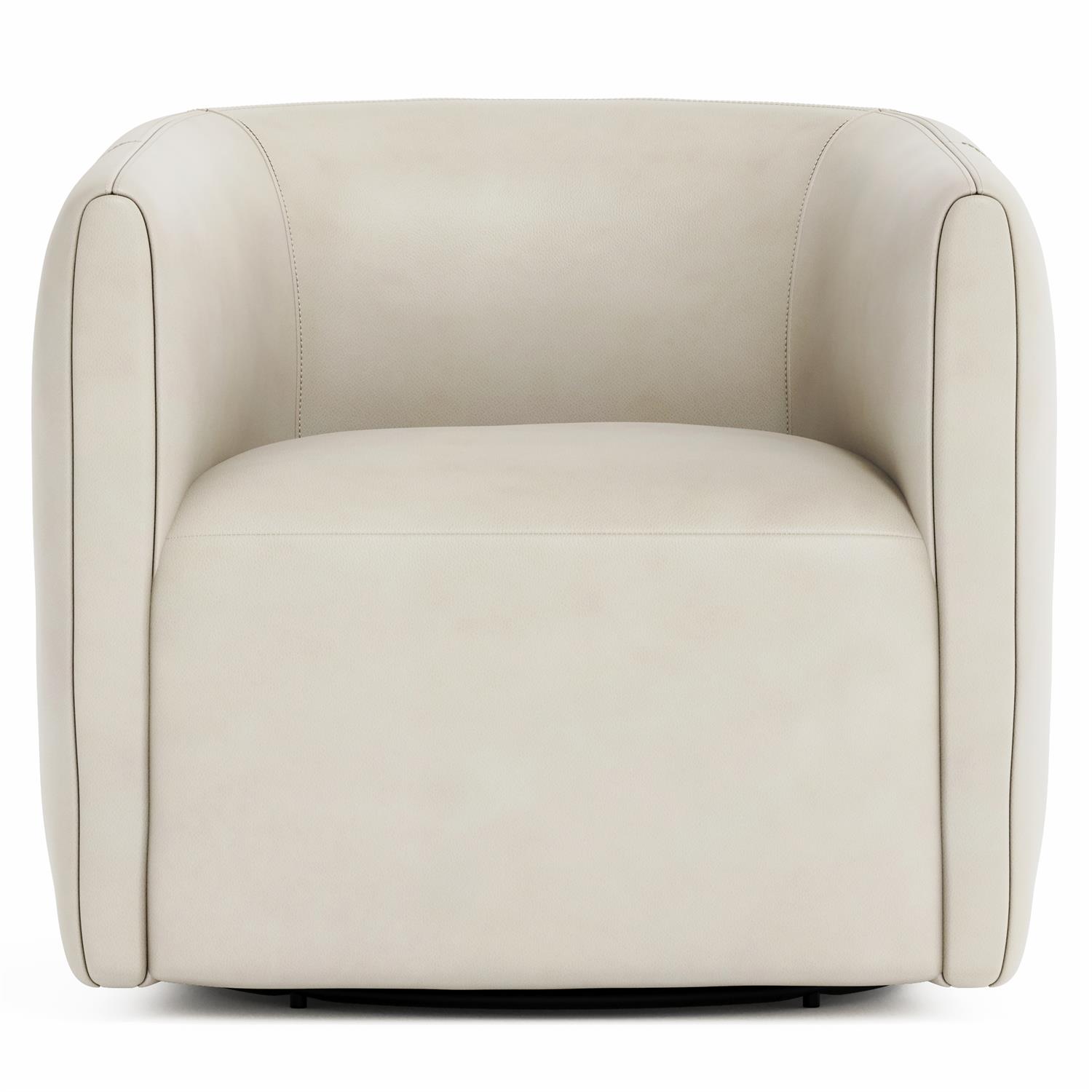 Aline Leather Swivel Chair