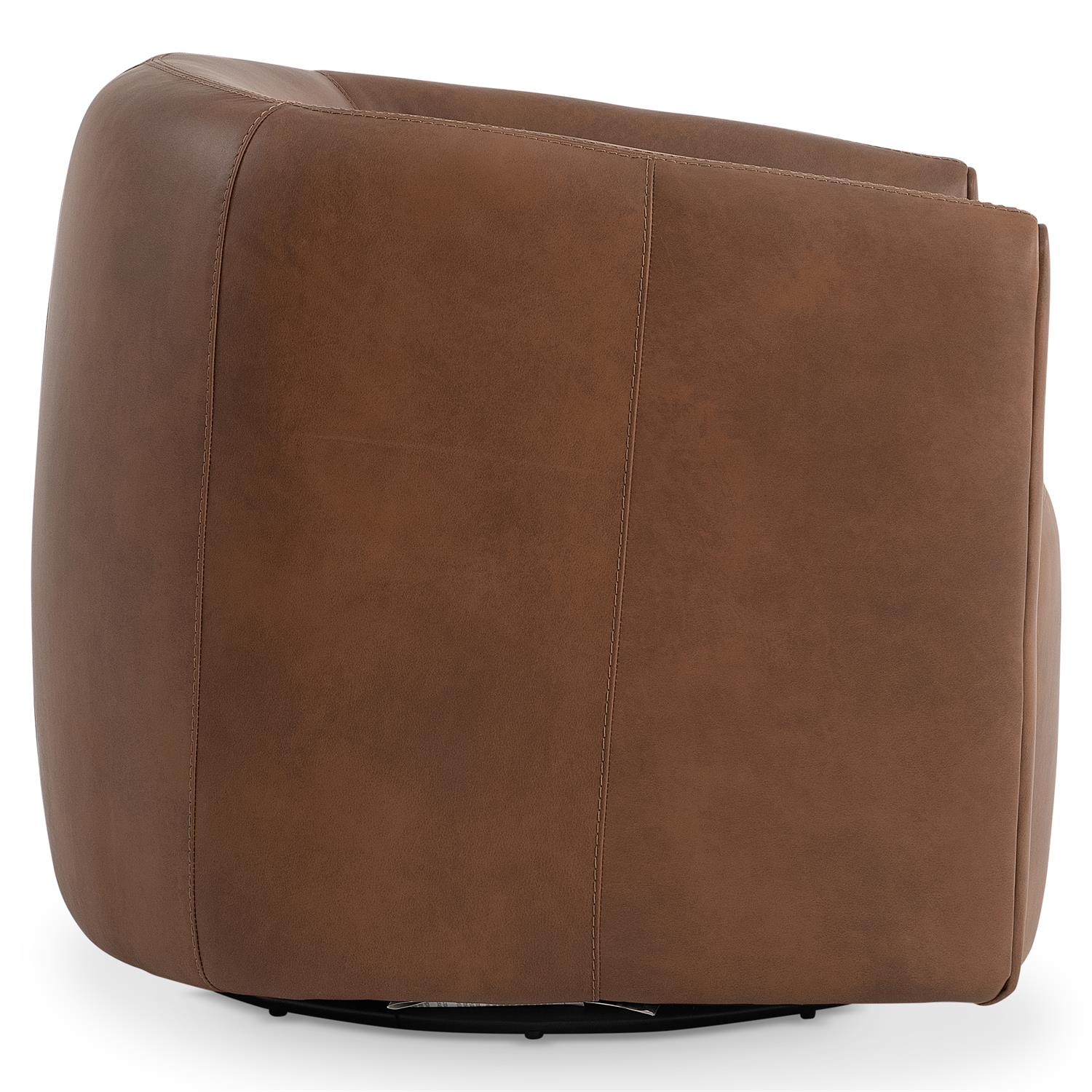 Aline Leather Swivel Chair