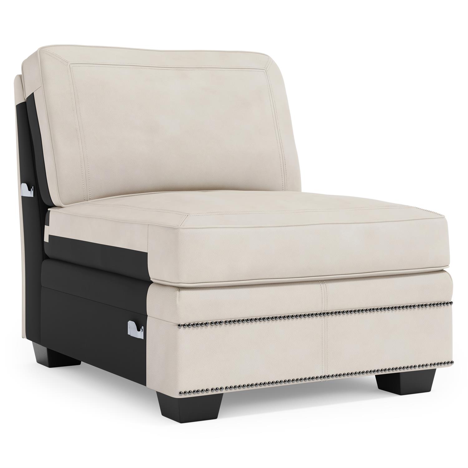 Grandview Leather Armless Chair