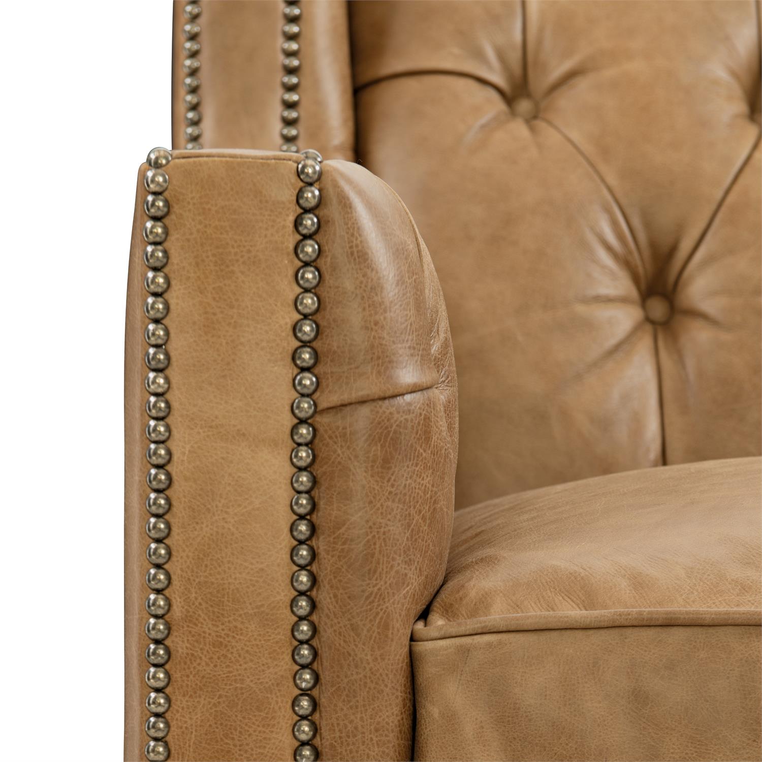 Candace Leather Swivel Chair