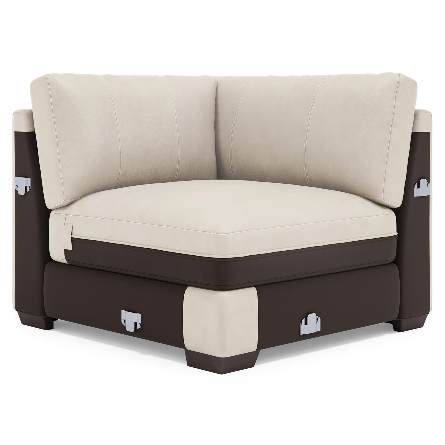 Dawkins Leather Corner Chair