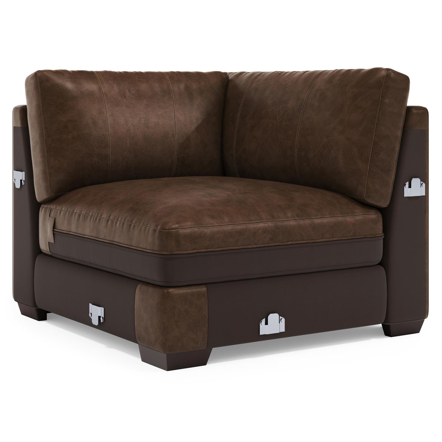 Dawkins Leather Corner Chair