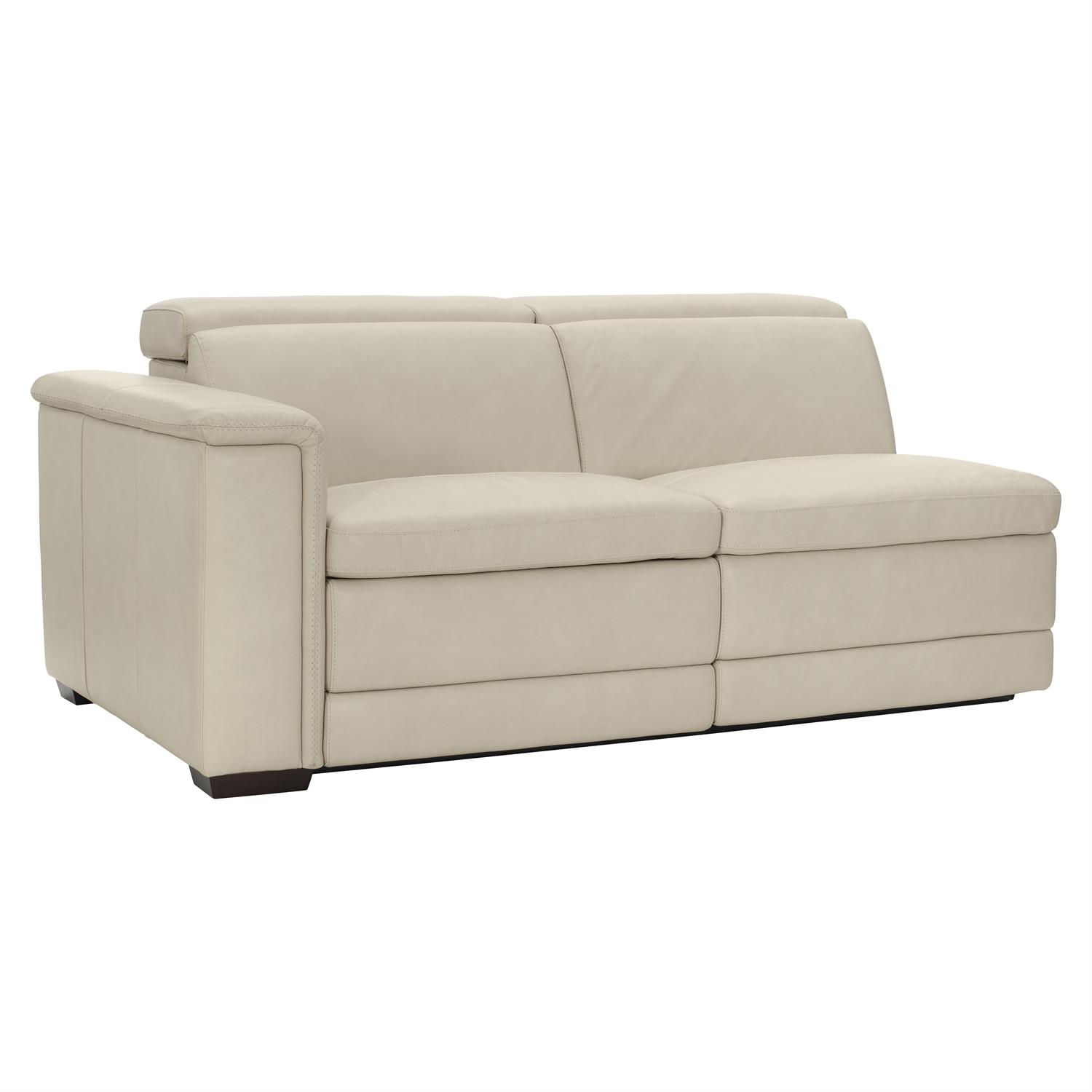 Lioni Leather Left Arm Power Motion Loveseat