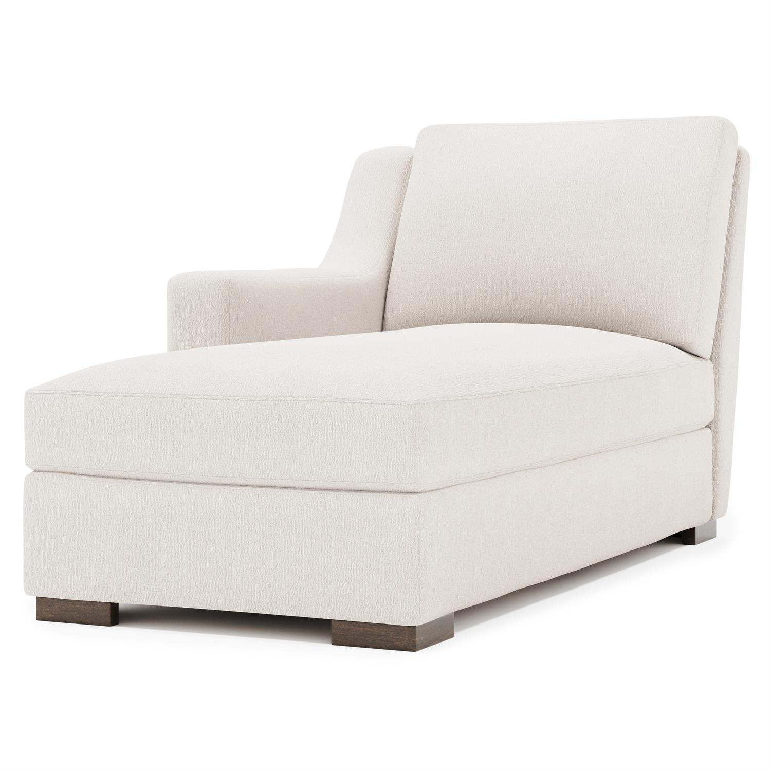Germain Fabric Left Arm Chaise Without Pillows