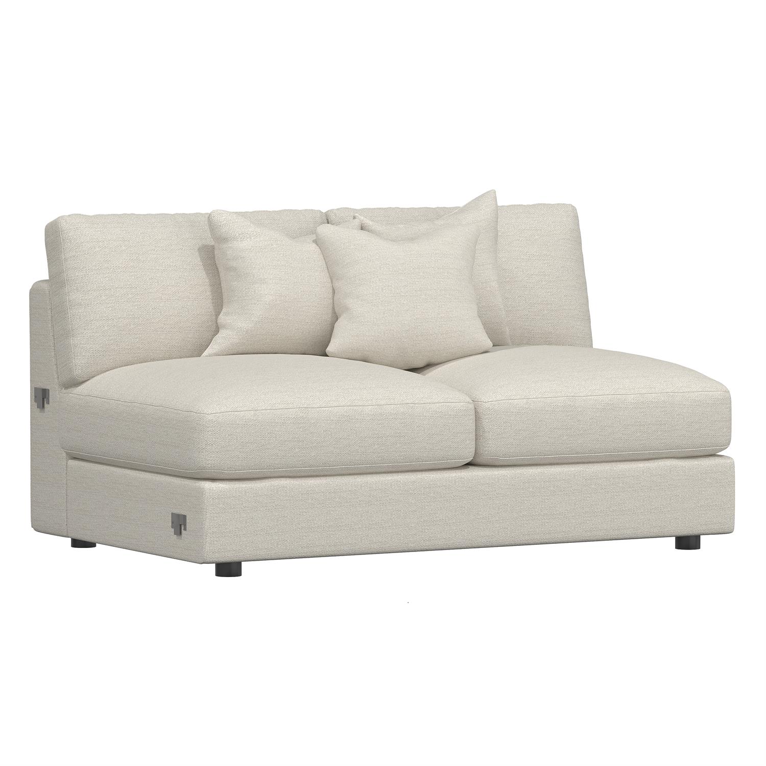 Sydney Fabric Armless Loveseat