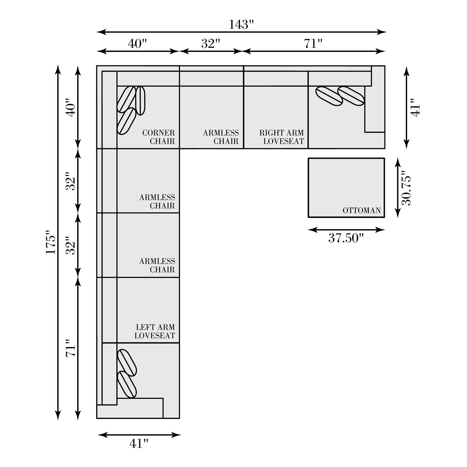 Serena Fabric Sectional
