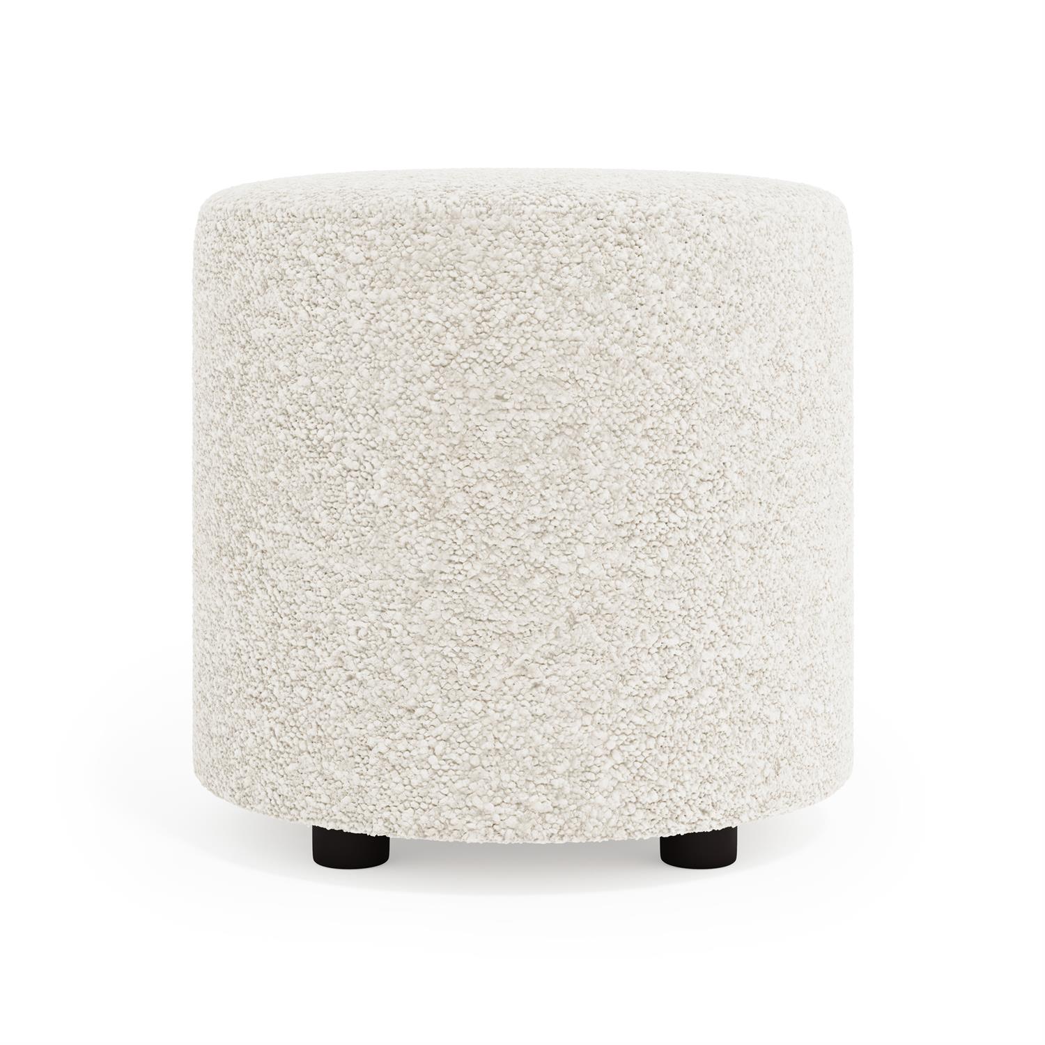 naptime ラウンドクッション OFFWHITE Pisa Fabric Ottoman