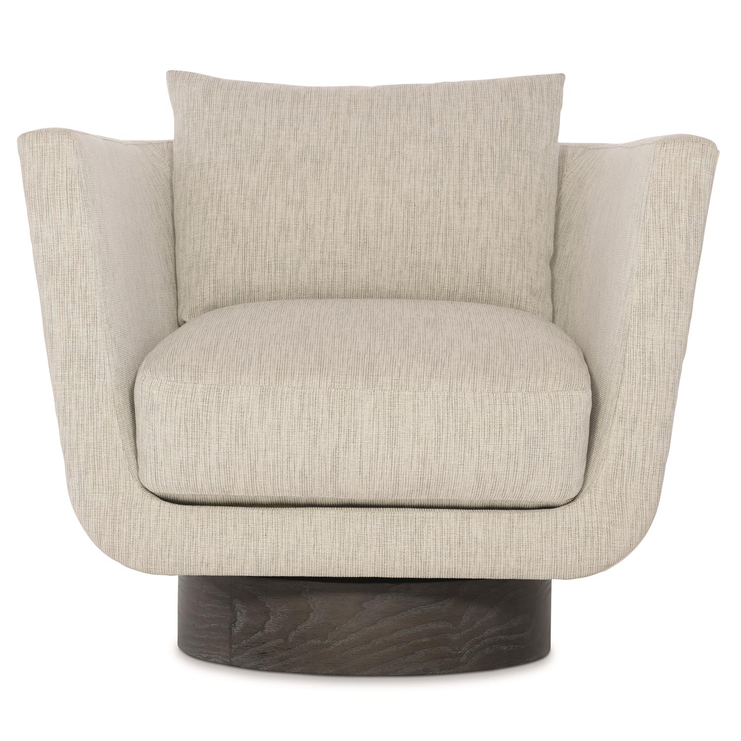 Gemma Leather-Fabric Swivel Chair