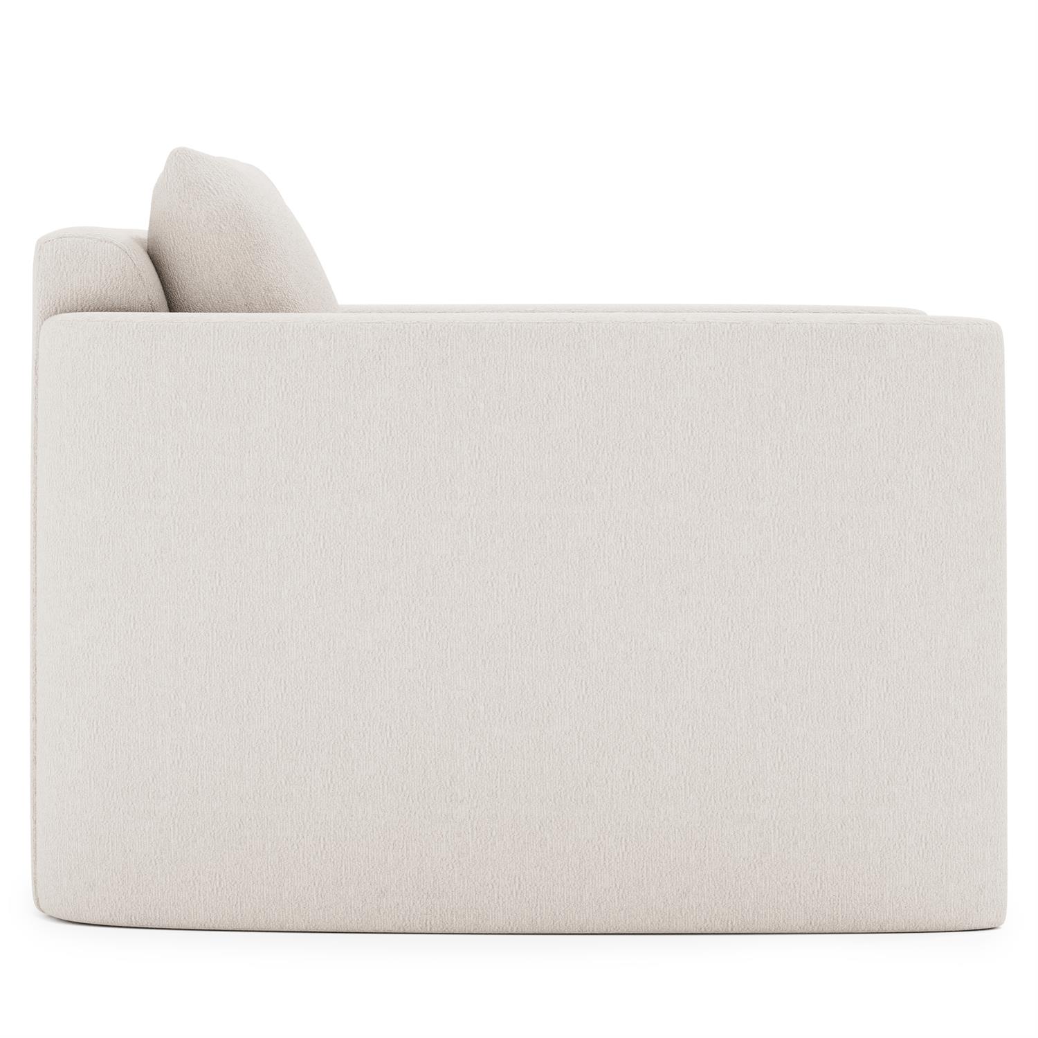 Rory Fabric Swivel Chair Without Pillows