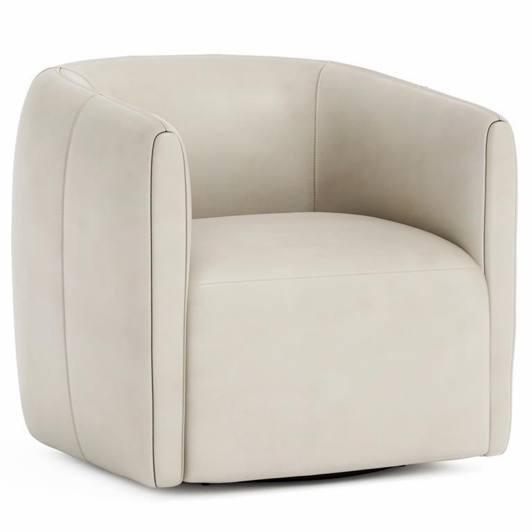Aline Leather Swivel Chair