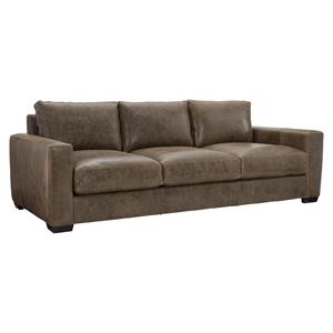 S　BERNACHON Dawkins Leather Sofa