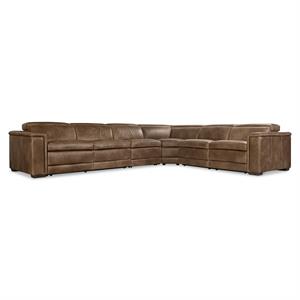 Lioni Leather Power Motion Sectional