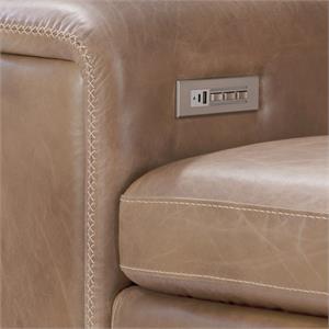 Lioni Leather Power Motion Sectional
