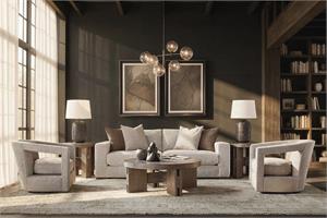 Alana Fabric Swivel Chair Without Nails