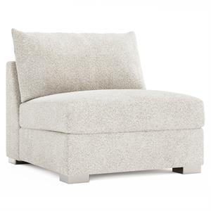 Helena Fabric Armless Chair Metal Foot