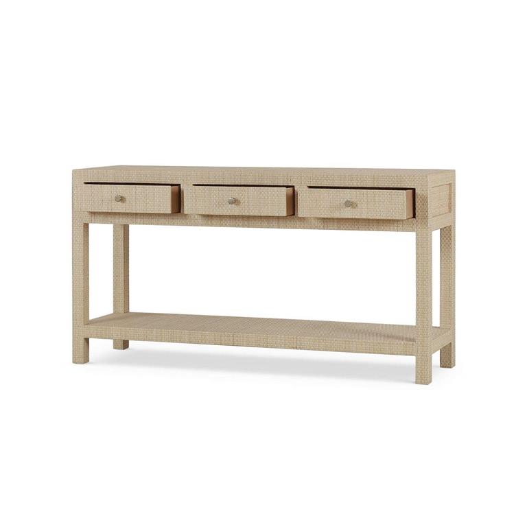 Kagu Console Table Wrapped in Rattan Natura
