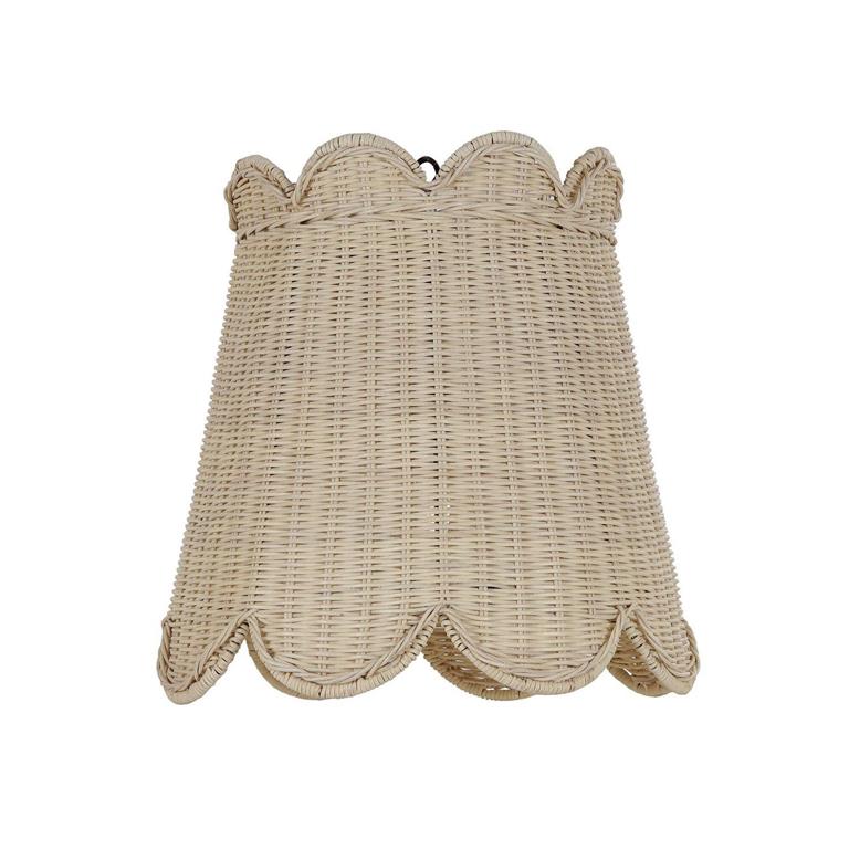 Scalloped Rattan Pendant