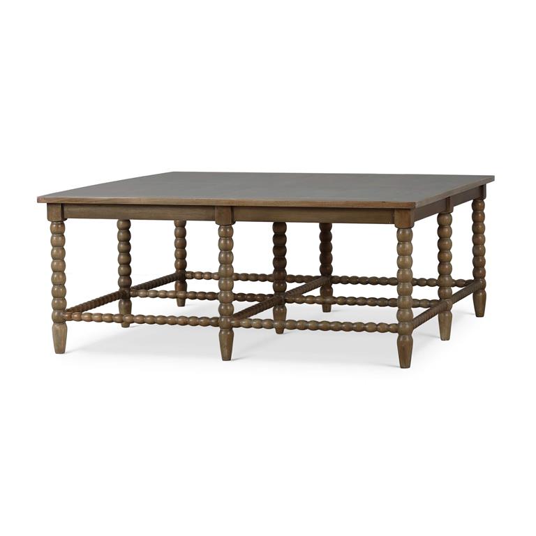 Cholet Square Coffee Table in Straw Wash
