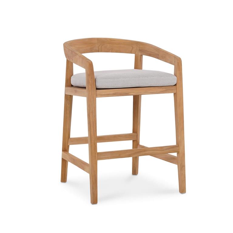 Raleigh Counter Stool w/ Seat Cushion - Outdoor Teak