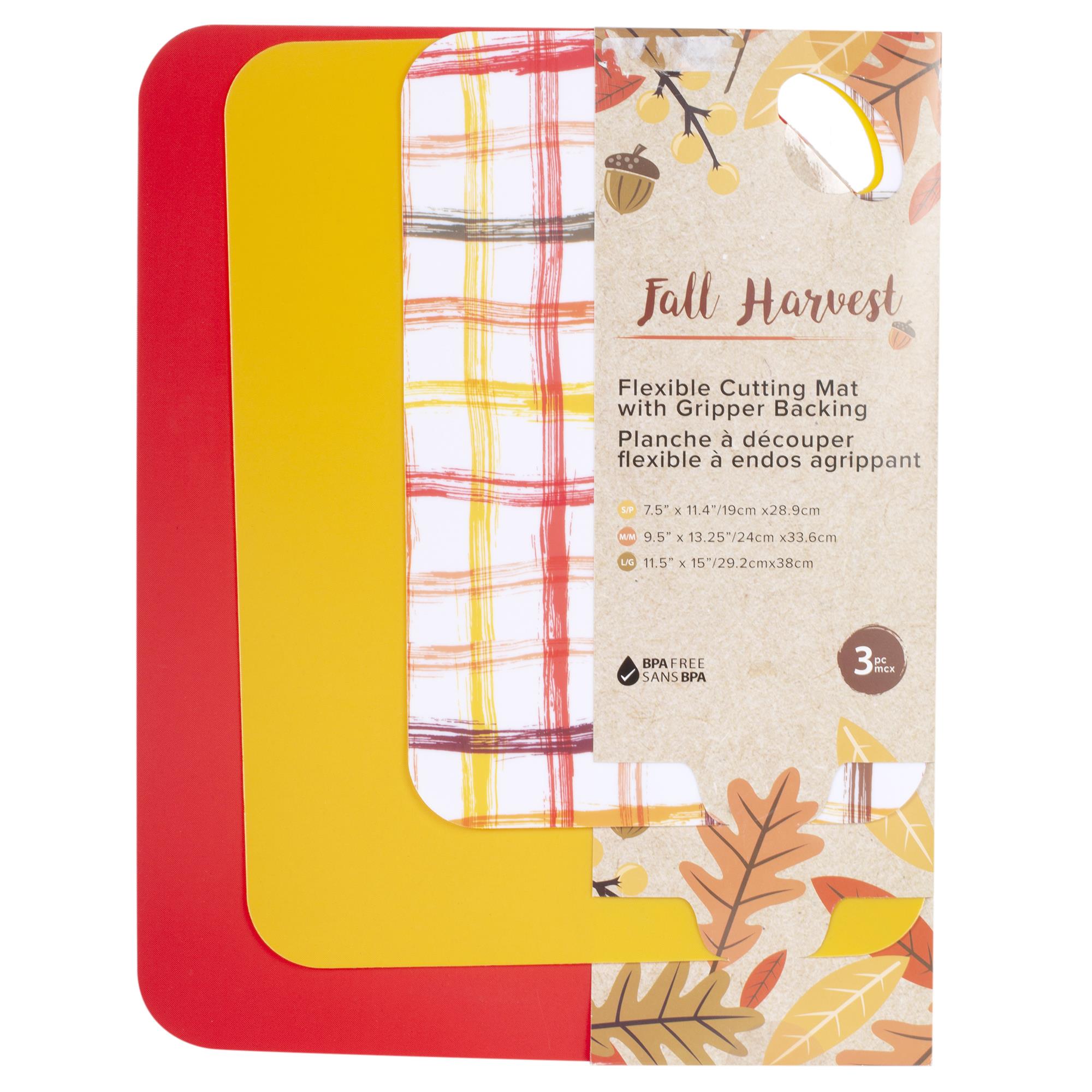 Harvest Set/3 Flexible Cutting Mats , PP Material, paper band packing