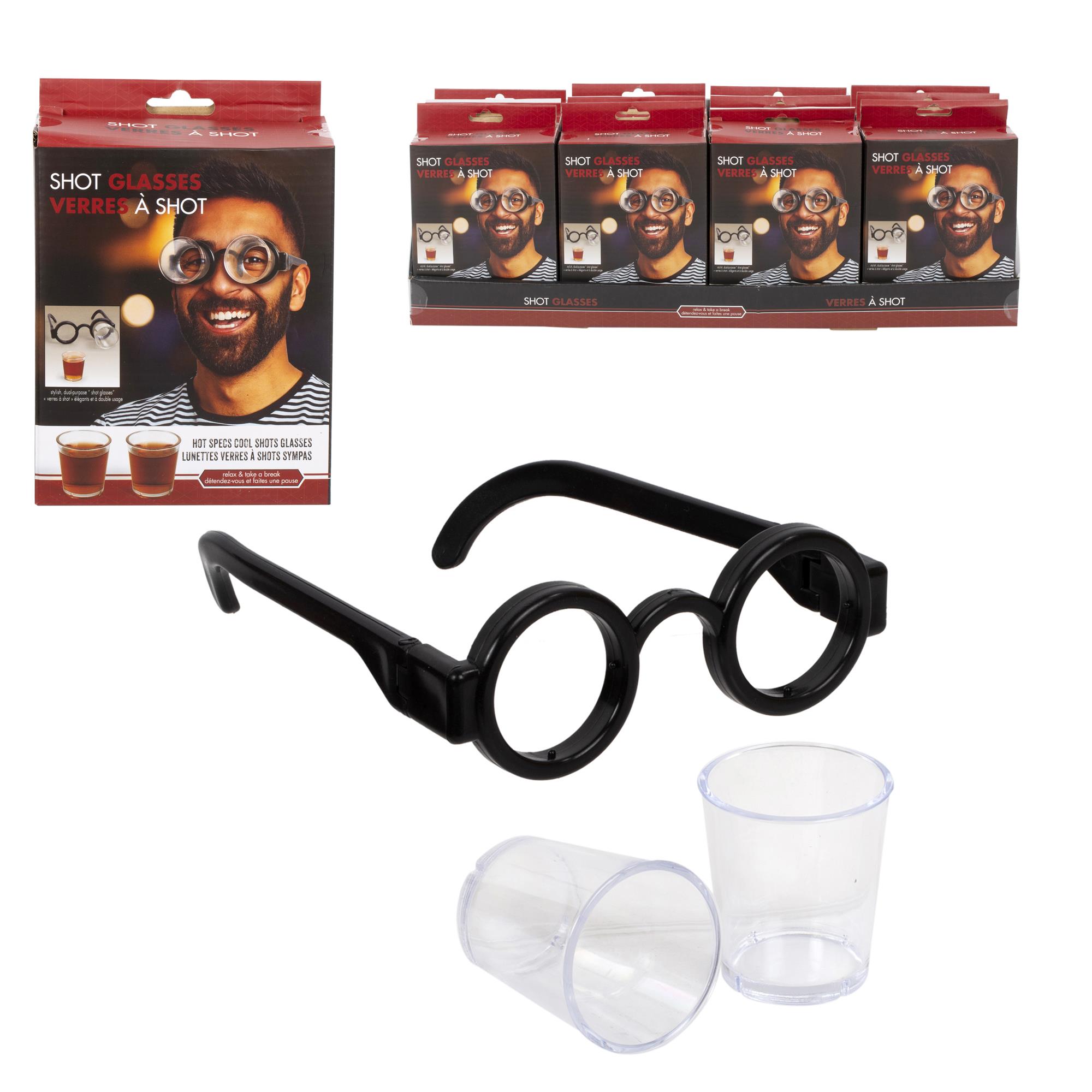 Party Specs Shot Glasses Set, colour box, 12/dsp