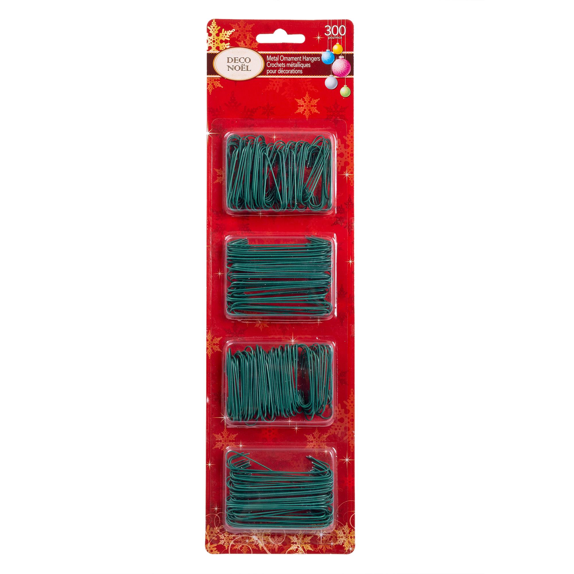 Deco N. 300ct. Metal Ornament Hangers, Green colour, b/c