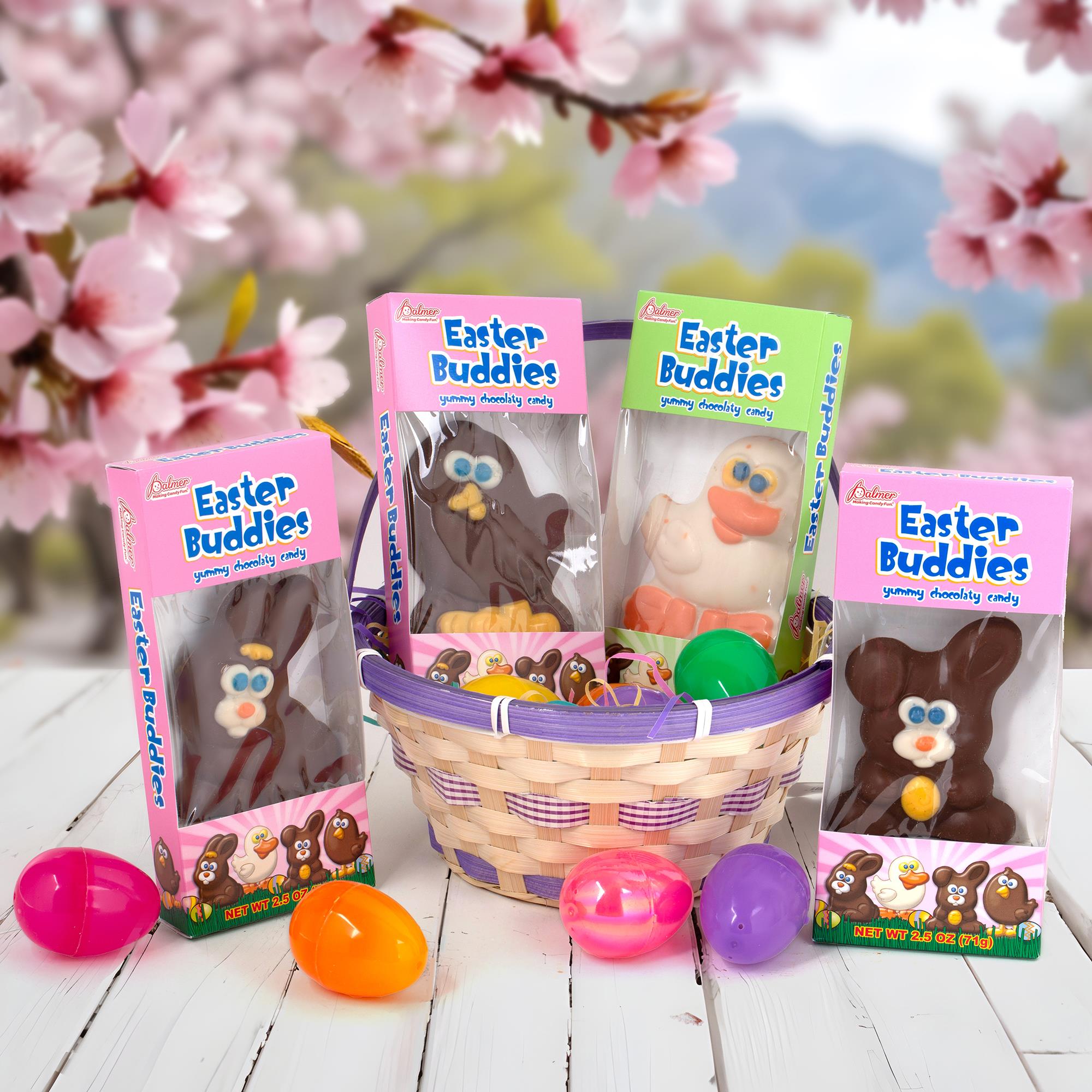 Palmer Milk Chocolate Flavoured Easter Buddies Deco, 71g,24/PDQ