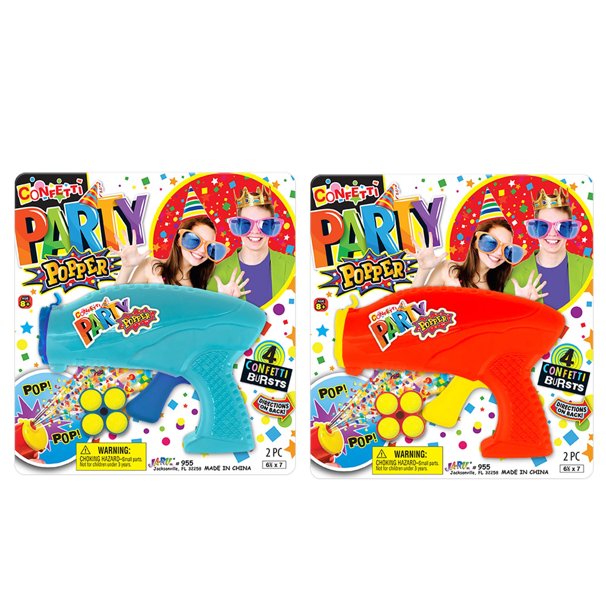 Let's Party, Confetti Popper w/ 1 Refill, 2 colours, B/C