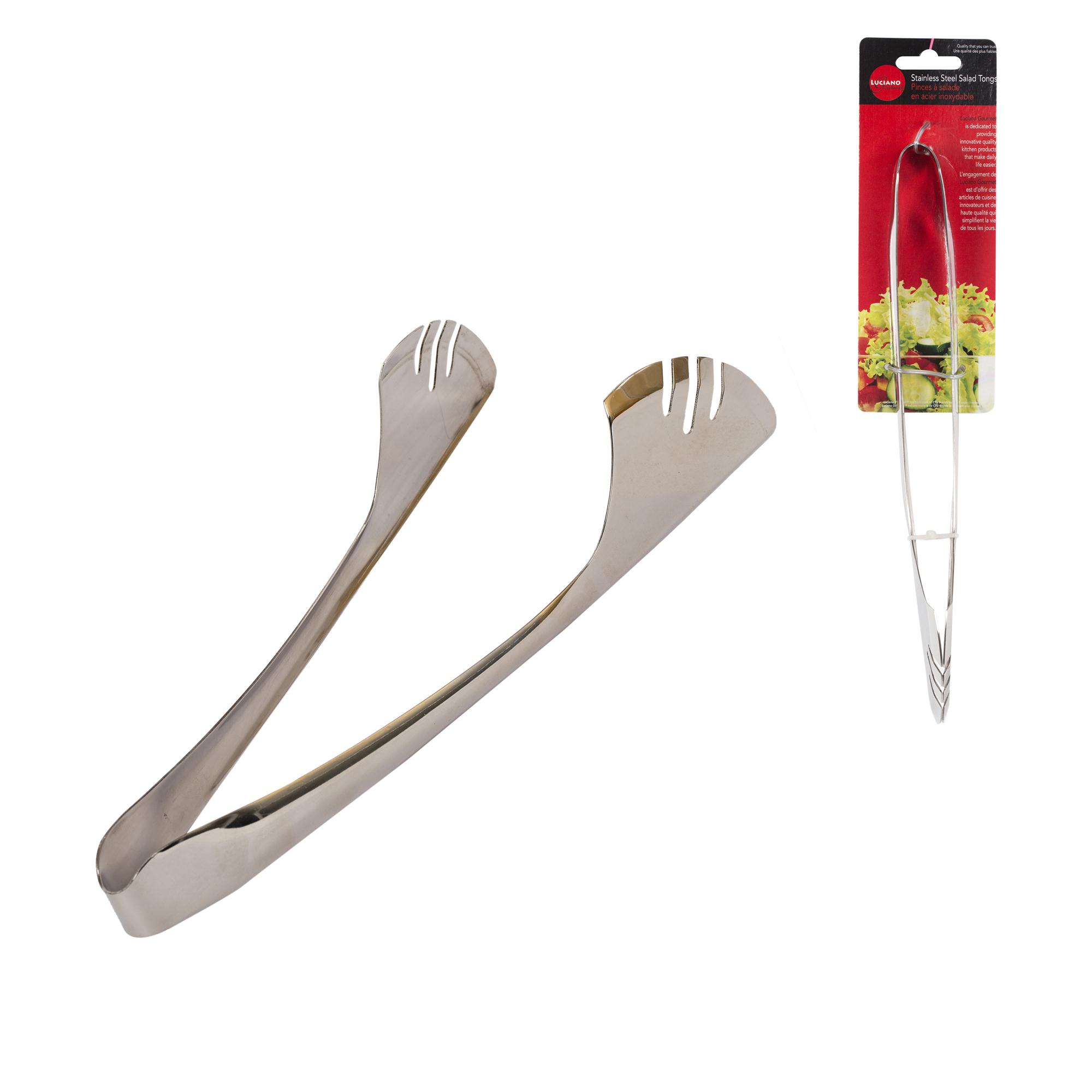 L.Gourmet 11.5" Salad Tongs, Stainless Steel, t.o.c.