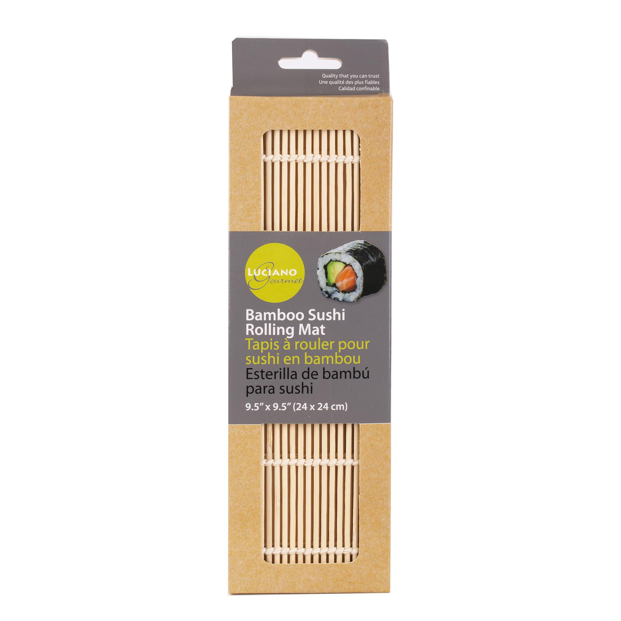 L.Gourmet 24x24cm Bamboo Sushi Mat, color box