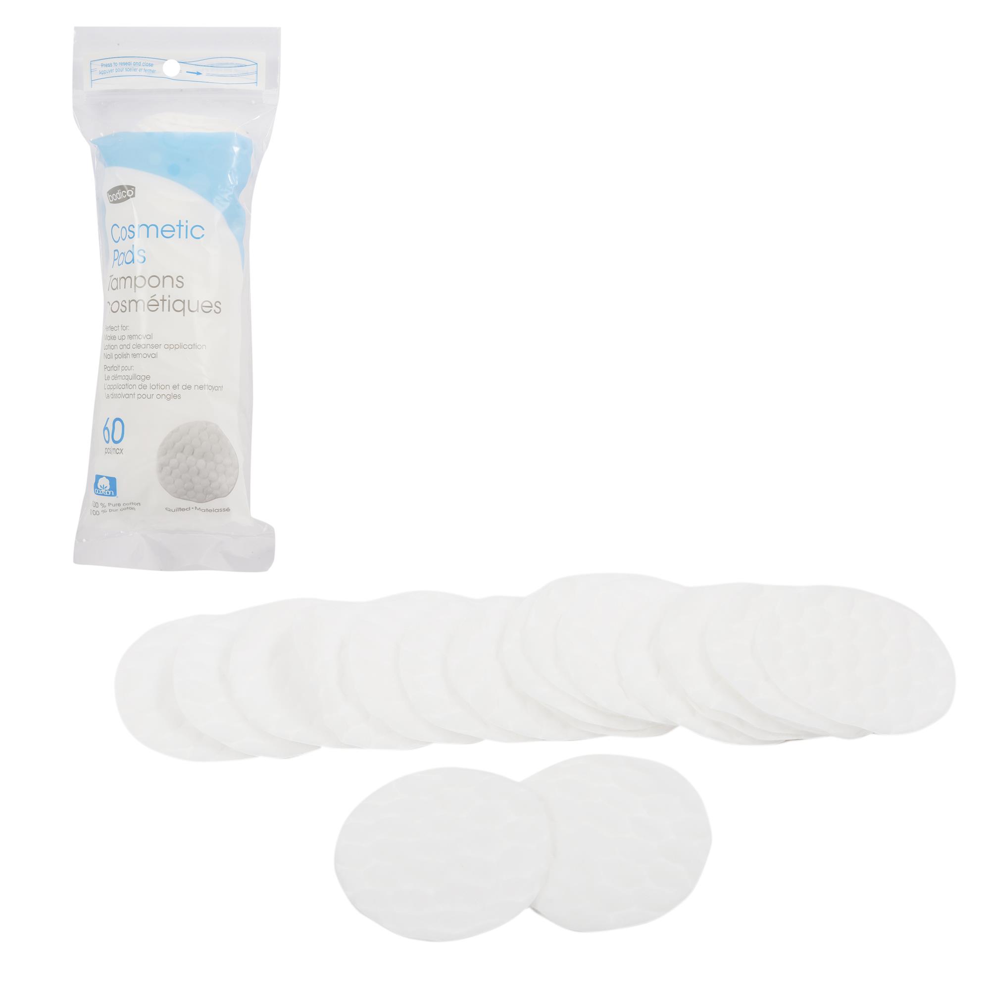 Bodico 60pc small QUILTED cosmetic pads, 100 cotton(HZ)