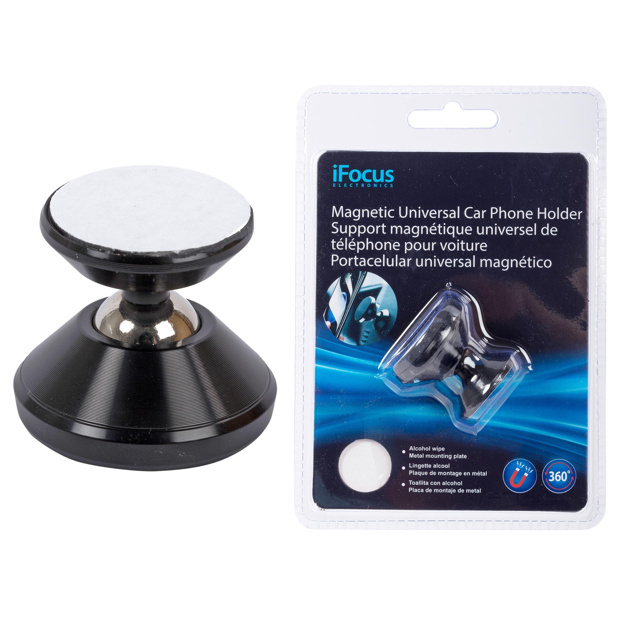 iFocus Car Phone holder, addition sticker+wipe,clamshel