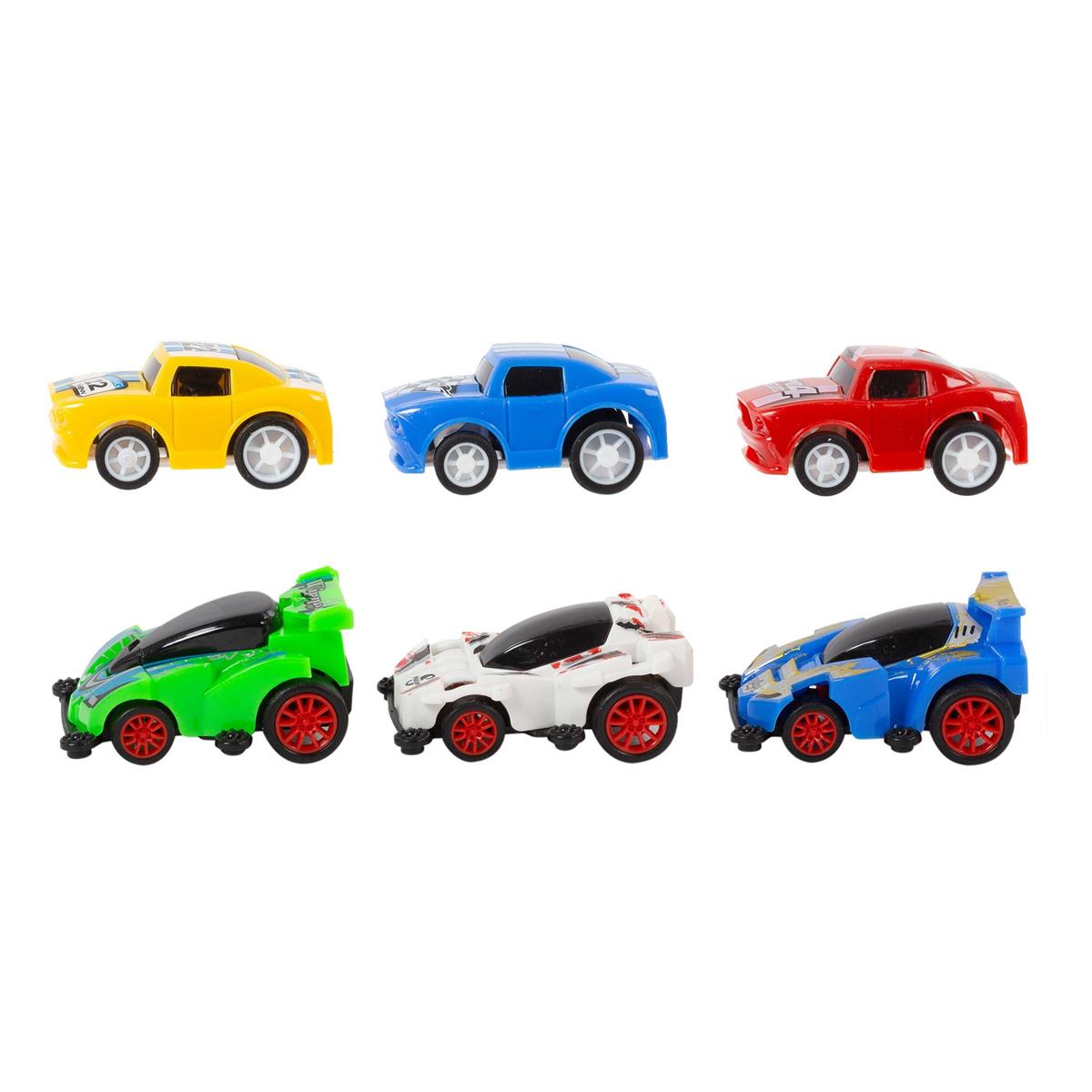 Pull back Racing Car, 4 Asst., b/c