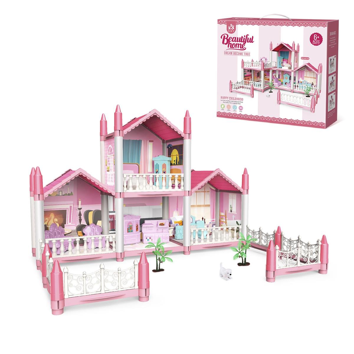 102pcs Doll House Playset, cbx