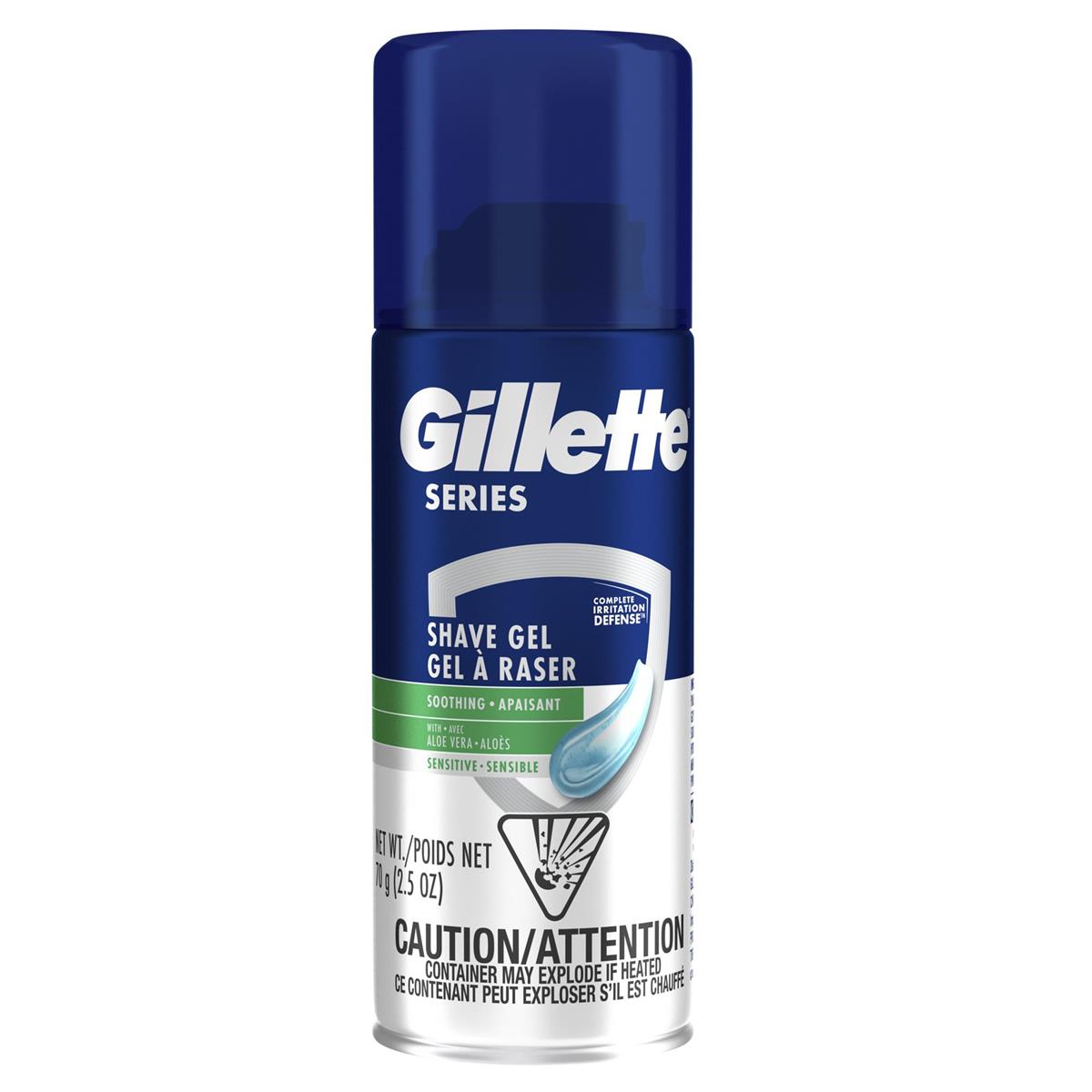 P&G, GILLETTE SERIES Shave Gel Soothing, 24 unit/2.5OZ (70g)
