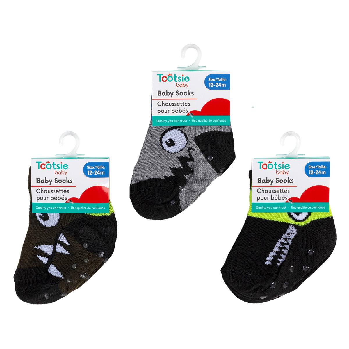 Tootsie Baby, Boy Socks, 1224m, 3asst, h/c, 1pair, 90poly/10 span