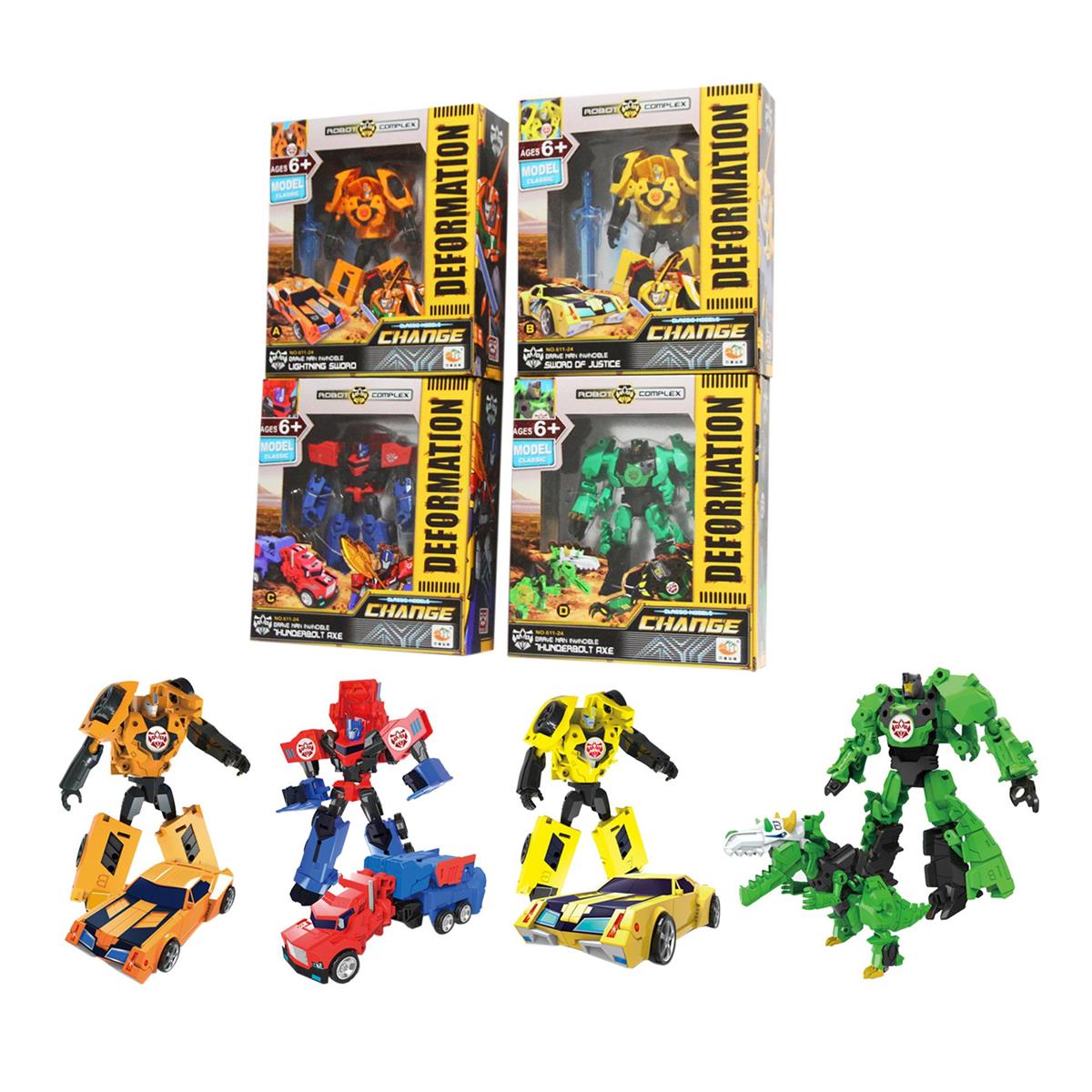 Robot Transformer, 4 Asst., wbx