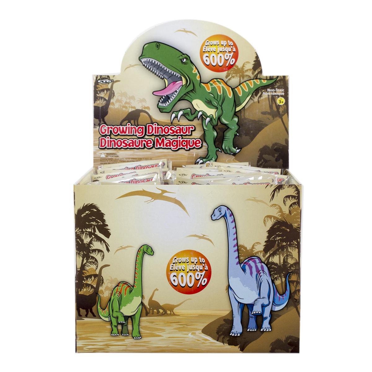 Grow Dinosaurs, 4/s,6/col, 216/dsp, each in bag