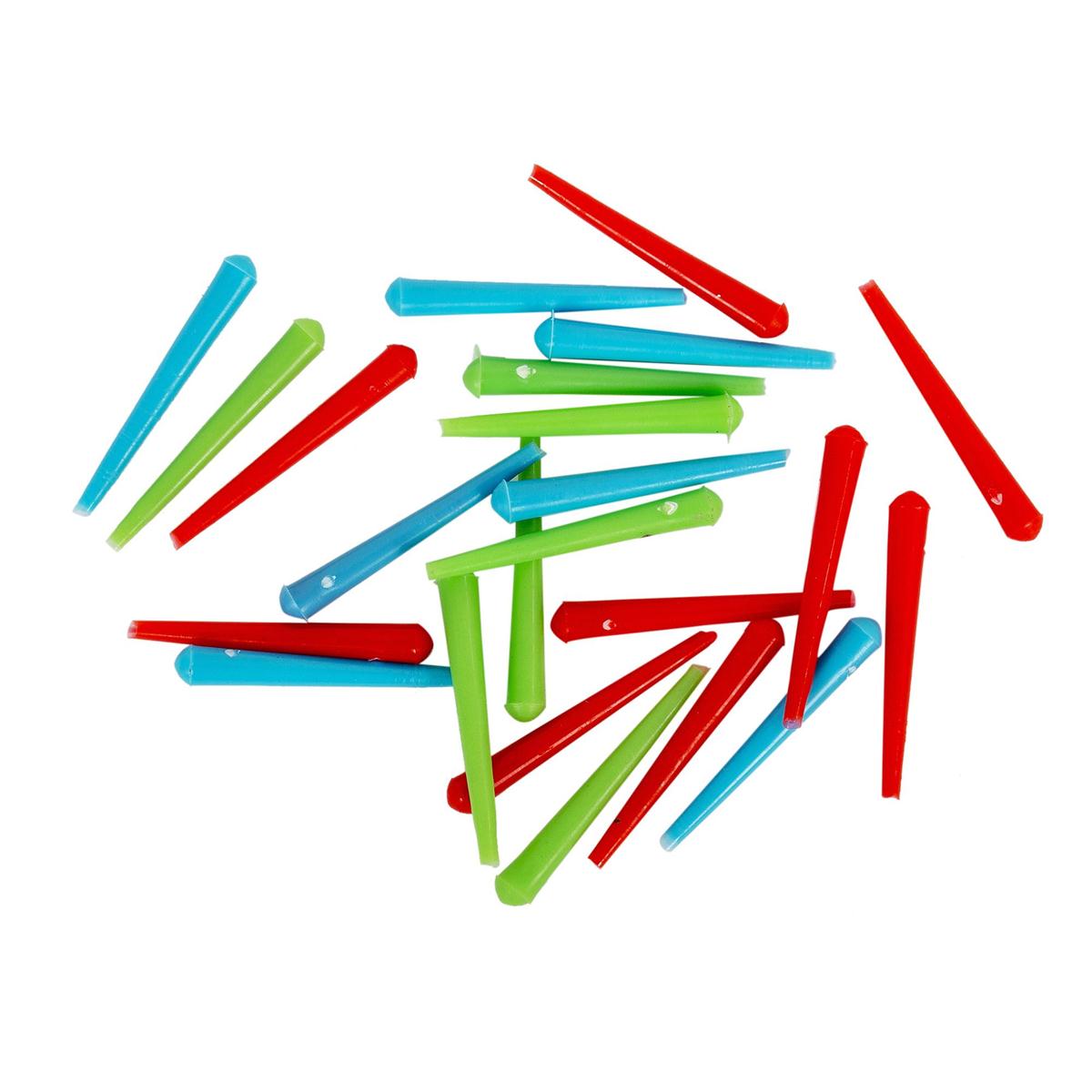 UGame Zone 1.25" Pl. Cribbage Pegs , 22pc., b/c