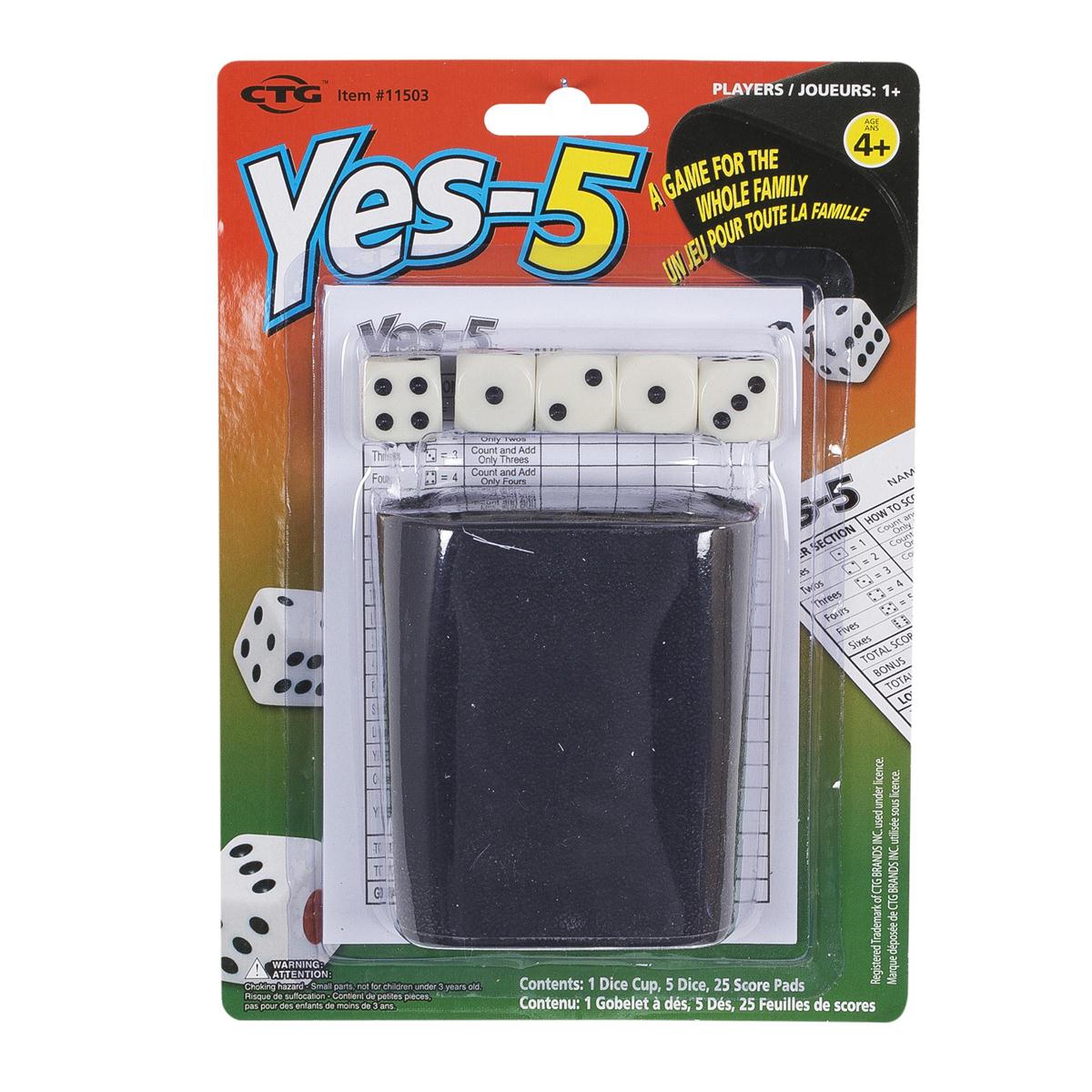Yes5 Dice Game Set, b/c ,(CS)