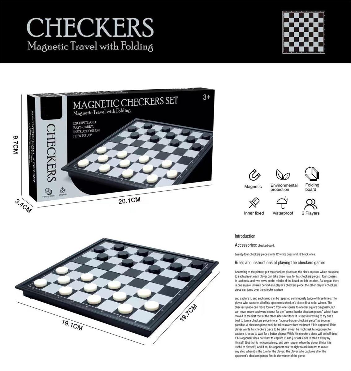 Checkers Game Board, cbx
