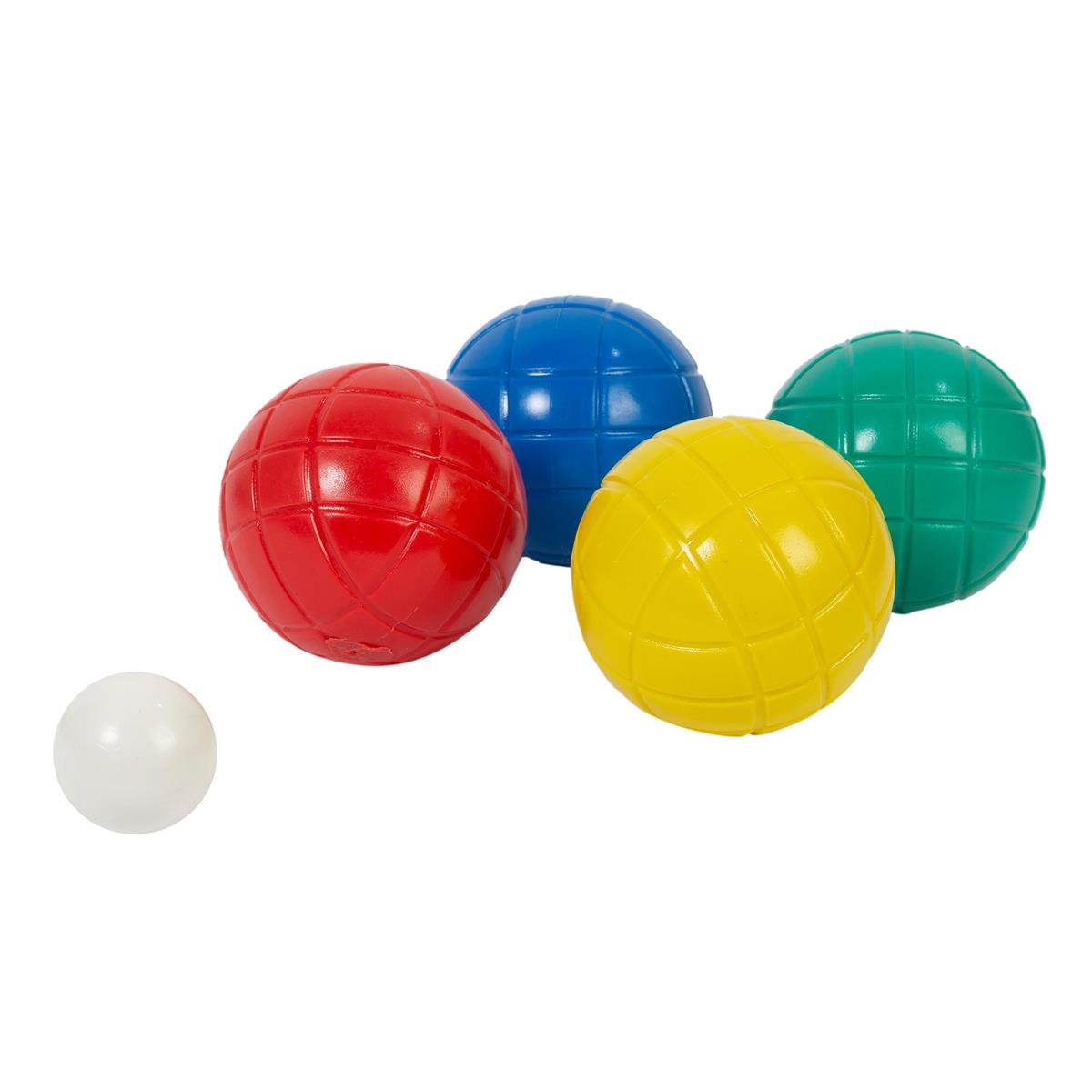 Summer Zone 9pcs Bocce Balls Set w/ 8 Balls & Jack, Plastic case,header
