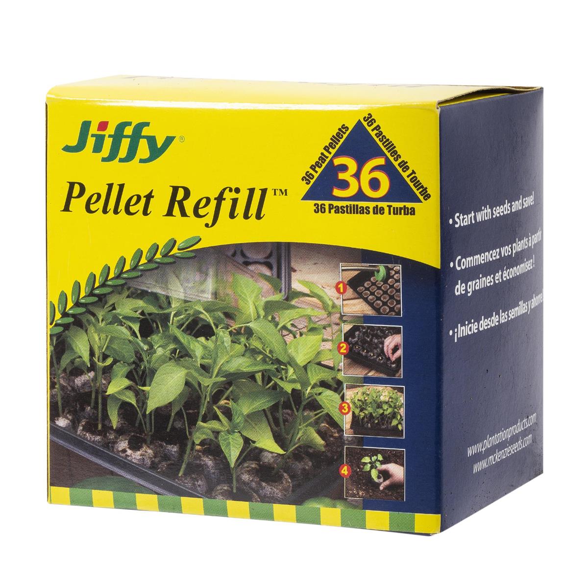 Jiffy 36 Peat Pellet Refill, colour box