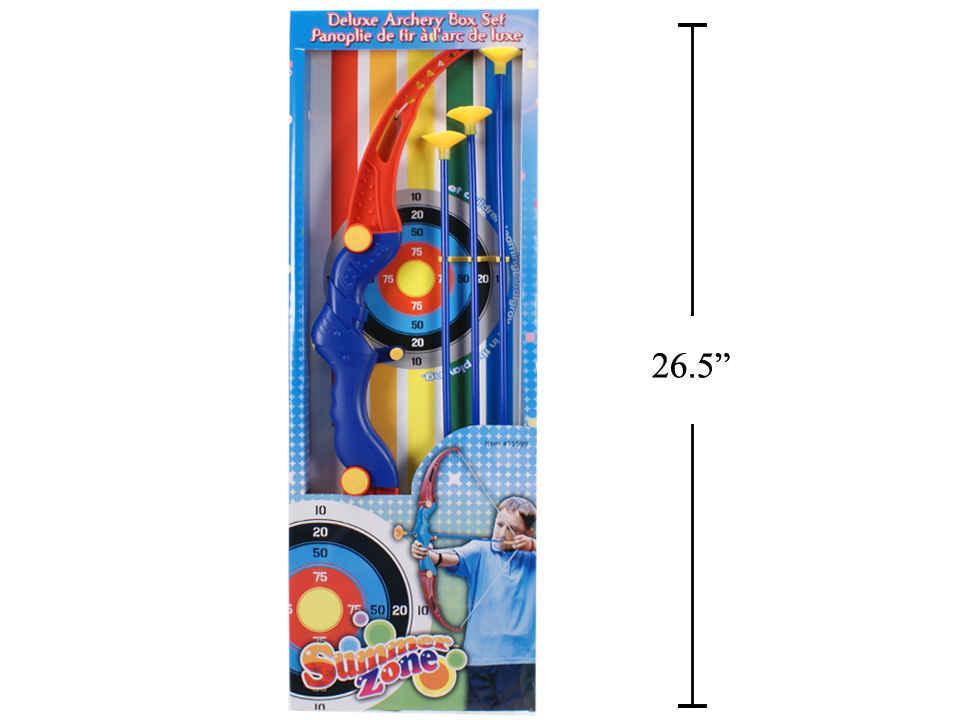 Summer Zone Deluxe Archery Set Boxed, insert, Incl.1 bow+3 arrows