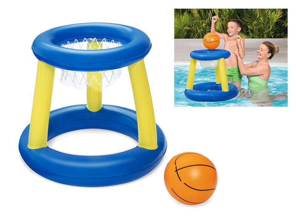 23" Inflatable Water Basketball Hoop Set, polybag w/insert