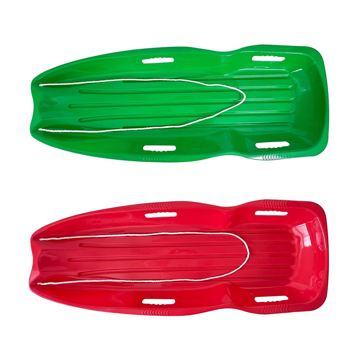 Nordic T. 47"x18" Plastic Toboggan Snow Sled w/Rope, 2/c, label