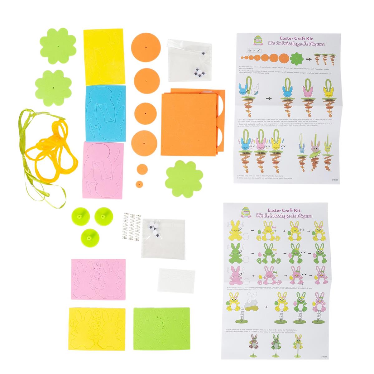 Easter Craft Kit, 2asst., pbh Hanging Bunny