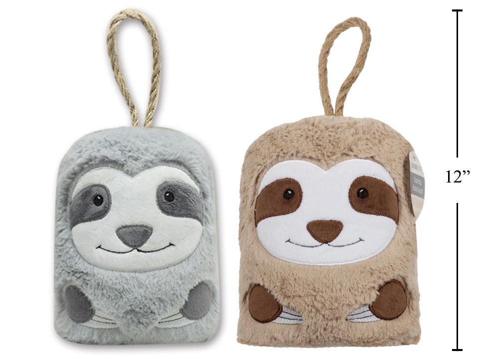 Sloth Plush Door Stopper, 2col, hangtag