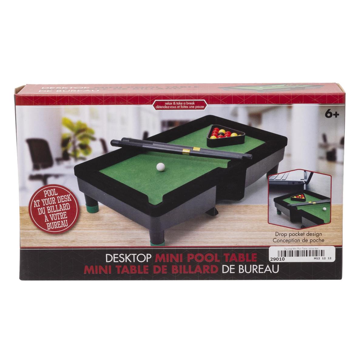 Desktop Mini Pool Table, colour box Desktop Mini Pool Table, colour box